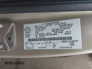 2018 Ford Escape Titanium with VIN 1FMCU9J94JUA44964, listed as a IAAI auction lot 42494471 with 100,955 mi miles and . Bid and sale history available at DreamBid. Image 9.