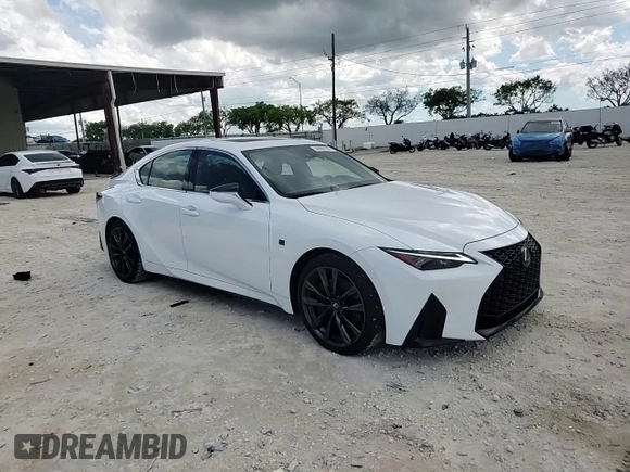 2024 Lexus IS 350 F Sport with VIN JTHBZ1B29R5077757, listed as a Copart auction lot 56960195 with 13,003 mi miles and Salvage title. Bid and sale history available at DreamBid. Image 13.