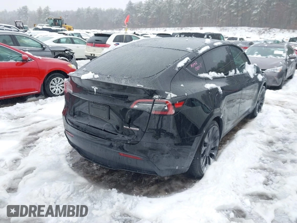 2023 Tesla Model Y Performance with VIN 7SAYGDEF4PF797192, listed as a IAAI auction lot 41550259 with 13,312 mi miles and . Bid and sale history available at DreamBid. Image 4.