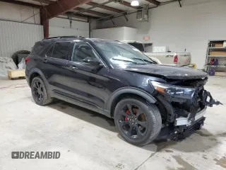 2020 Ford Explorer ST with VIN 1FM5K8GC9LGA24500, listed as a Copart auction lot 49854405 with 91,323 mi miles and Salvage Title. Bid and sale history available at carsss.com. Image 4.