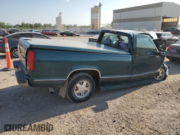 1996 Chevrolet Silverado 1500 with VIN 1GCEC14M6TZ154941, listed as a Copart auction lot 66361154 with 124,631 mi miles and Salvage Title. Bid and sale history available at DreamBid. Image 3.