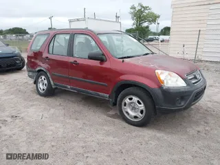 2005 Honda CR-V LX with VIN JHLRD68505C007375, listed as a IAAI auction lot 41979371 with 44,308 mi miles. Bid and sale history available at carsss.com. Image 1.