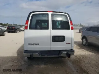 2022 GMC Savana Cargo Van with VIN 1GTW7AF76N1264390, listed as a Copart auction lot 45248285 with 23,315 mi miles and Salvage Title. Bid and sale history available at carsss.com. Image 7.
