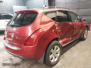 2006 Nissan Murano SL with VIN JN8AZ08W46W517279, listed as a IAAI auction lot 41662143 with 147,529 mi miles. Bid and sale history available at carsss.com. Image 4.