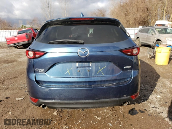2019 Mazda CX-5 Grand Touring with VIN JM3KFBDM1K0649624, listed as a Copart auction lot 51340415 with 0 mi miles and Salvage Title. Bid and sale history available at carsss.com. Image 6.