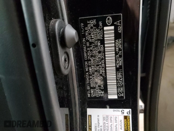 2020 Lexus UX 250h F Sport with VIN JTHR9JBH6L2021884, listed as a Copart auction lot 49072545 with 61,484 mi miles and Salvage title. Bid and sale history available at DreamBid. Image 13.