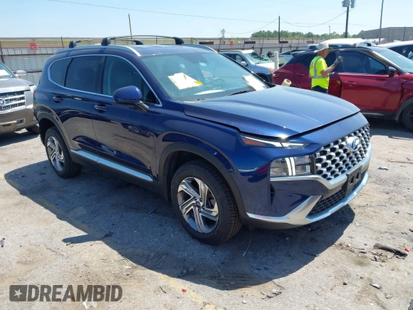 2022 Hyundai Santa Fe SEL with VIN 5NMS2DAJ8NH410618, listed as a IAAI auction lot 41853548 with 58,483 mi miles. Bid and sale history available at carsss.com. Image 1.