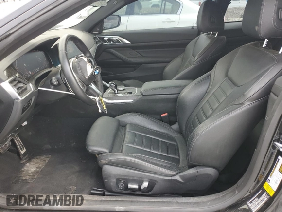2022 BMW 4 Series 430i z VIN WBA53AP08NCJ06319, wystawiony jako Copart lot #50144015 z przebiegiem 17 935 mil mil oraz Szkoda całkowita • Salvage title. Historia ofert i sprzedaży dostępna na DreamBid. Obrazek 7.