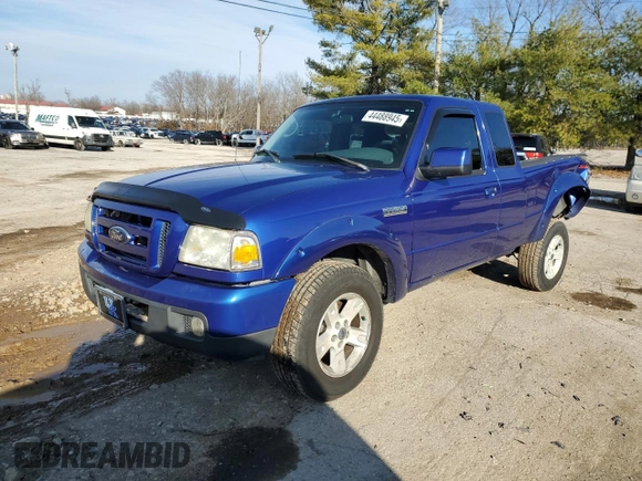 2006 Ford Ranger XL with VIN 1FTYR14U66PA46637, listed as a Copart auction lot 44488945 with 158,681 mi miles and Salvage Title. Bid and sale history available at DreamBid. Image 1.
