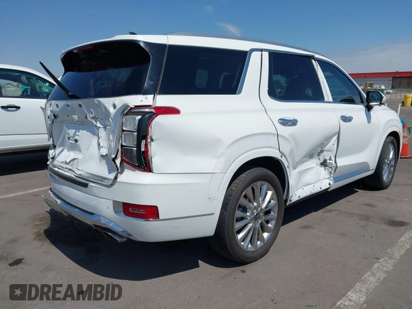 2020 Hyundai Palisade Limited with VIN KM8R5DHEXLU097166, listed as a IAAI auction lot 41480825 with 79,500 mi miles and . Bid and sale history available at DreamBid. Image 6.