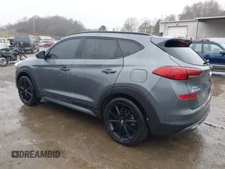 2019 Hyundai Tucson Ultimate with VIN KM8J3CAL2KU929121, listed as a IAAI auction lot 40793502 with 142,846 mi miles. Bid and sale history available at carsss.com. Image 3.