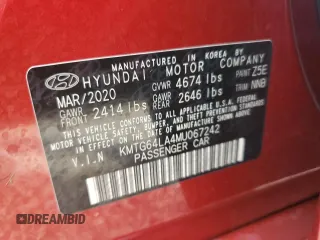 2021 Genesis G70 2.0T with VIN KMTG64LA4MU067242, listed as a Copart auction lot 73973054 with 37,865 mi miles and Non Repairable. Bid and sale history available at carsss.com. Image 13.