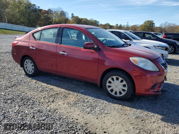 2014 Nissan Versa SV with VIN 3N1CN7AP9EL843193, listed as a Copart auction lot 79597814 with 183,308 mi miles and Salvage Title. Bid and sale history available at DreamBid. Image 4.