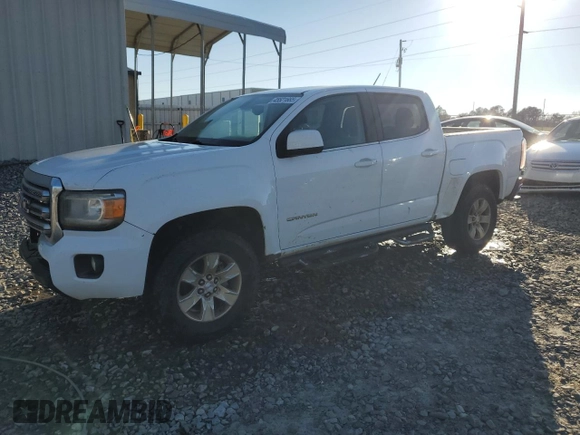 2017 GMC Canyon 2WD SLE with VIN 1GTG5CEA4H1149827, listed as a Copart auction lot 45521665 with 129,084 mi miles and Salvage Title. Bid and sale history available at carsss.com. Image 1.