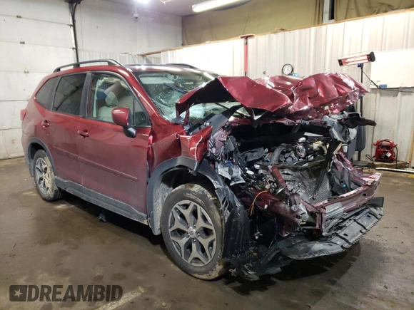 2020 Subaru Forester Premium with VIN JF2SKAJC9LH487336, listed as a Copart auction lot 83901344 with 107,753 mi miles and Salvage Title. Bid and sale history available at carsss.com. Image 4.