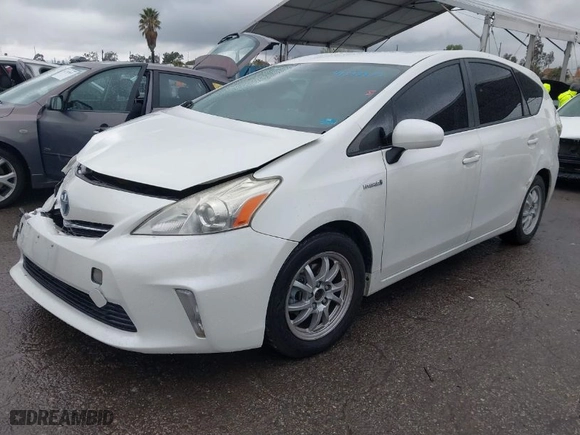 2012 Toyota Prius v Two with VIN JTDZN3EU8C3077725, listed as a IAAI auction lot 41793393 with 209,155 mi miles. Bid and sale history available at carsss.com. Image 2.