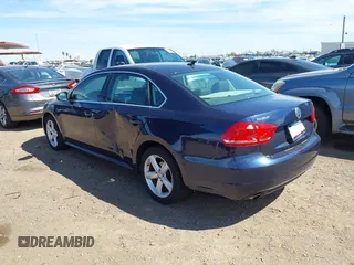 2013 Volkswagen Passat SE with VIN 1VWBP7A37DC065676, listed as a IAAI auction lot 42089057 with 241,371 mi miles. Bid and sale history available at carsss.com. Image 3.