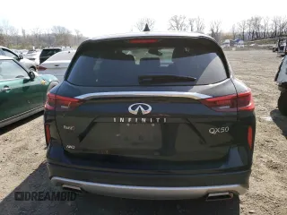 2020 Infiniti QX50 LUXE with VIN 3PCAJ5M39LF106195, listed as a Copart auction lot 47794153 with 43,568 mi miles. Bid and sale history available at carsss.com. Image 6.