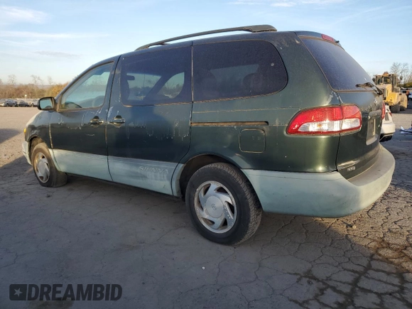 2002 Toyota Sienna LE with VIN 4T3ZF13C72U493367, listed as a Copart auction lot 46255805 with 167,425 mi miles and Salvage title. Bid and sale history available at DreamBid. Image 2.