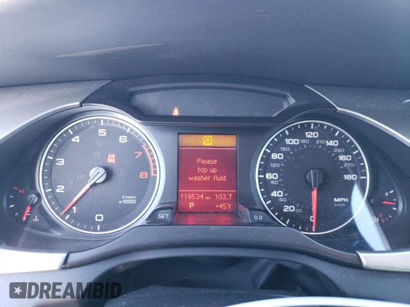 2009 Audi A4 2.0T Prem Plus with VIN WAUSF78K99N014661, listed as a Copart auction lot 88607145 with 119,534 mi miles and Salvage Title. Bid and sale history available at carsss.com. Image 9.