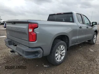 2020 Chevrolet Silverado 1500 Custom with VIN 1GCRWBEF3LZ191136, listed as a Copart auction lot 81049624 with 77,711 mi miles and Salvage Title. Bid and sale history available at carsss.com. Image 3.