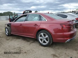 2019 Audi A4 Premium with VIN WAUDNAF4XKN018883, listed as a Copart auction lot 48887435 with 34,101 mi miles and Salvage Title. Bid and sale history available at DreamBid. Image 2.