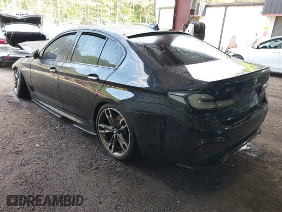 2018 BMW 5 Series M550i xDrive with VIN WBAJB9C51JB035949, listed as a IAAI auction lot 42085727 with Not provided miles and . Bid and sale history available at DreamBid. Image 3.