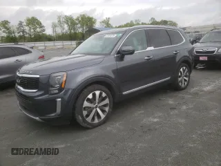 2022 Kia Telluride S with VIN 5XYP6DHC6NG240156, listed as a Copart auction lot 51934575 with 45,940 mi miles and Salvage Title. Bid and sale history available at carsss.com. Image 1.