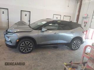 2024 Chevrolet Blazer RS with VIN 3GNKBKRS5RS132834, listed as a IAAI auction lot 42550700 with 26,394 mi miles and . Bid and sale history available at DreamBid. Image 14.