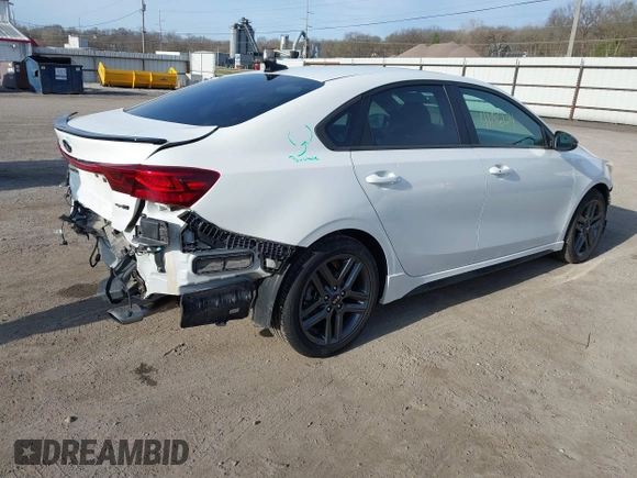 2021 Kia Forte GT-Line with VIN 3KPF34ADXME279657, listed as a IAAI auction lot 41946124 with 50,138 mi miles and . Bid and sale history available at DreamBid. Image 4.