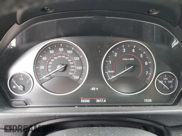 2017 BMW 3 Series 330e iPerformance with VIN WBA8E1C51HK480015, listed as a Copart auction lot 53811974 with 59,262 mi miles and Salvage Title. Bid and sale history available at carsss.com. Image 9.