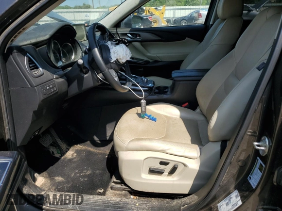 2016 Mazda CX-9 Touring with VIN JM3TCACY2G0121643, listed as a Copart auction lot 53341555 with 143,650 mi miles and Salvage title. Bid and sale history available at DreamBid. Image 7.