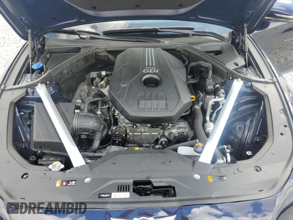 2023 Genesis G70 2.0T with VIN KMTG34TA8PU127827, listed as a Copart auction lot 59662305 with 6,310 mi miles and Salvage title. Bid and sale history available at DreamBid. Image 11.