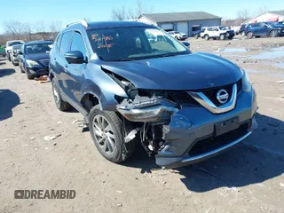 2014 Nissan Rogue S with VIN 5N1AT2MV1EC820635, listed as a IAAI auction lot 41814010 with 168,926 mi miles. Bid and sale history available at carsss.com. Image 1.
