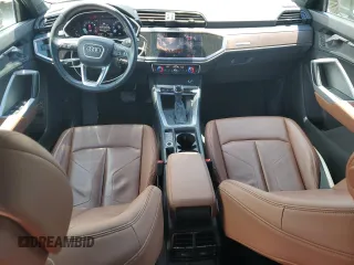 2022 Audi Q3 S line Premium with VIN WA1DECF36N1128695, listed as a Copart auction lot 61494915 with 26,725 mi miles and Salvage title. Bid and sale history available at DreamBid. Image 8.