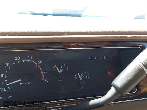 1993 Buick Roadmaster Ltd with VIN 1G4BT5376PR415685, listed as a IAAI auction lot 41946692 with 214,654 mi miles and . Bid and sale history available at DreamBid. Image 7.