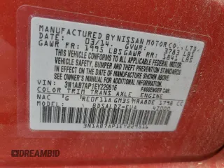2014 Nissan Sentra SR z VIN 3N1AB7AP1EY229516, wystawiony jako Copart lot #59611025 z przebiegiem 96 616 mil mil oraz Szkoda całkowita • Salvage title. Historia ofert i sprzedaży dostępna na DreamBid. Obrazek 12.