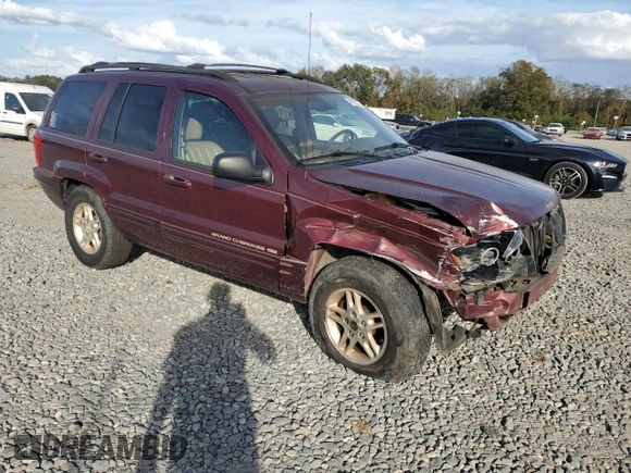 1999 Jeep Grand Cherokee Limited with VIN 1J4G268S9XC529466, listed as a Copart auction lot 78732274 with 131,744 mi miles and Salvage title. Bid and sale history available at DreamBid. Image 4.