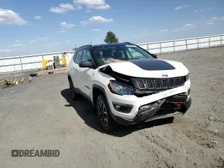2020 Jeep Compass Trailhawk z VIN 3C4NJDDB1LT221636, wystawiony jako Copart lot #65008835 z przebiegiem 24 291 mil mil oraz Szkoda całkowita • Salvage title. Historia ofert i sprzedaży dostępna na DreamBid. Obrazek 14.