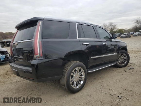 2019 Cadillac Escalade z VIN 1GYS4AKJ9KR133891, wystawiony jako Copart lot #80752144 z przebiegiem 77 000 mil mil oraz Szkoda całkowita • Salvage title. Historia ofert i sprzedaży dostępna na DreamBid. Obrazek 3.