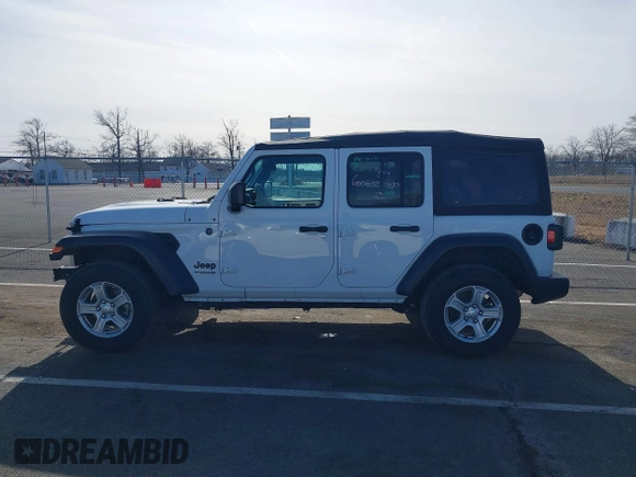 2022 Jeep Wrangler Unlimited Willys with VIN 1C4HJXDN9NW270184, listed as a IAAI auction lot 41467871 with 41,514 mi miles and . Bid and sale history available at DreamBid. Image 14.