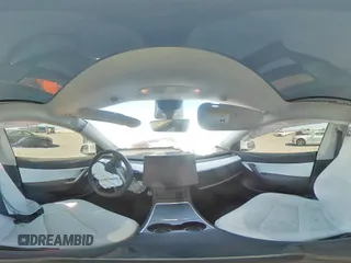 2022 Tesla Model Y Performance with VIN 7SAYGDEF9NF392197, listed as a Copart auction lot 57259105 with 43,400 mi miles and Salvage title. Bid and sale history available at DreamBid. Image 14.