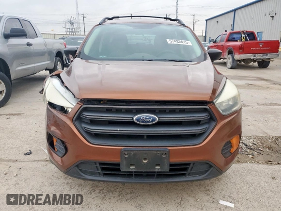 2017 Ford Escape S with VIN 1FMCU0F78HUA80539, listed as a Copart auction lot 57485415 with 131,734 mi miles and Salvage title. Bid and sale history available at DreamBid. Image 5.