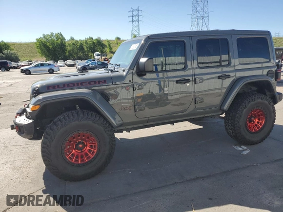 2020 Jeep Wrangler Unlimited Rubicon z VIN 1C4HJXFN1LW197533, wystawiony jako Copart lot #61822345 z przebiegiem 42 522 mil mil oraz Szkoda całkowita • Salvage title. Historia ofert i sprzedaży dostępna na DreamBid. Obrazek 1.