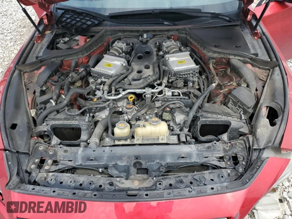 2020 Infiniti Q50 Red Sport 400 with VIN JN1FV7AR7LM660876, listed as a Copart auction lot 60872975 with 62,668 mi miles and Salvage title. Bid and sale history available at DreamBid. Image 11.