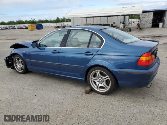 2003 BMW 3 Series 330i with VIN WBAEV53483KM02597, listed as a Copart auction lot 50743335 with 167,968 mi miles and Salvage Title. Bid and sale history available at carsss.com. Image 2.