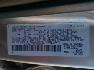 2003 Toyota 4Runner SR5 with VIN JTEZU14R230009244, listed as a Copart auction lot 46676865 with 391,451 mi miles and Salvage Title. Bid and sale history available at carsss.com. Image 13.