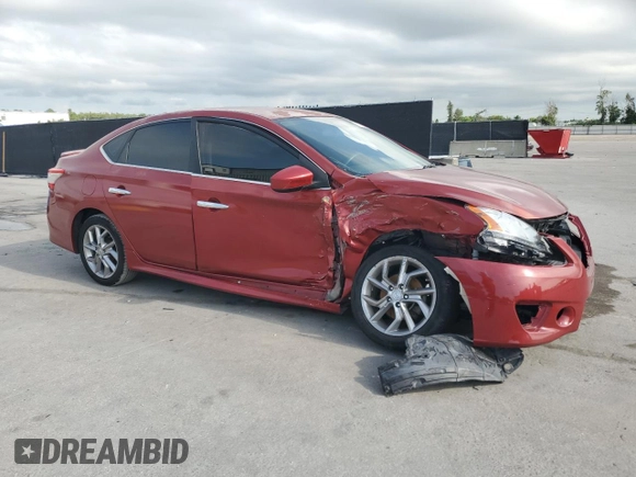 2014 Nissan Sentra SV with VIN 3N1AB7AP7EY310035, listed as a Copart auction lot 61749305 with 93,983 mi miles and Salvage title. Bid and sale history available at DreamBid. Image 4.