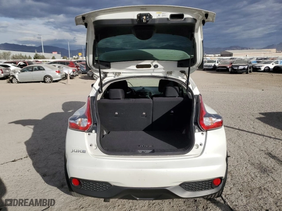 2016 Nissan Juke S with VIN JN8AF5MR6GT604903, listed as a Copart auction lot 84955284 with 34,656 mi miles and Salvage Title. Bid and sale history available at carsss.com. Image 6.