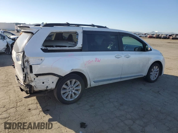 2015 Toyota Sienna Limited with VIN 5TDDK3DC2FS099332, listed as a Copart auction lot 47571435 with 107,449 mi miles and Salvage Title. Bid and sale history available at DreamBid. Image 3.